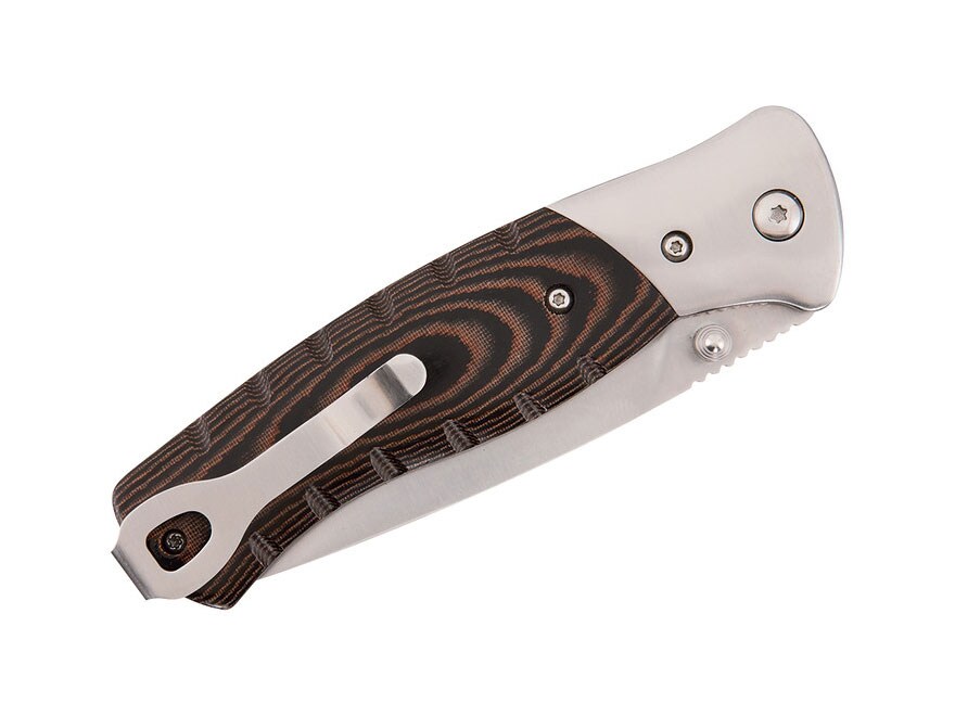 Buck 835 Selkirk Folding Pocket Knife 3.25″ Drop Point 420HC Steel Blade Micarta Handle Brown For Sale