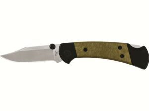 Buck Knives 112 Ranger Sport Folding Knife 3″ Clip Point S30V Stainless Satin Blade Aluminum/Micarta Handle Green For Sale