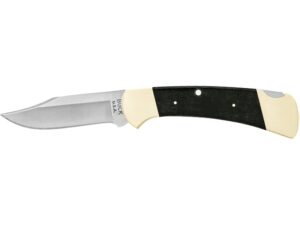 Buck Knives 112 Vintage Ranger Folding Knife 3″ Clip Point 440HC Satin Blade Micarta Handle Black For Sale