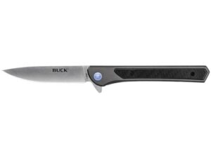 Buck Knives 264 Cavalier Folding Knife 3.6″ Drop Point 7Cr17MoV Stainless Stonewashed Blade Aluminum Handle Gray For Sale