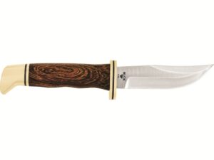 Buck Knives Legacy 212 Ranger Fixed Blade Knife 3.6″ Clip Point S45VN Satin Blade Ironwood Handle Brown For Sale