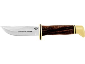 Buck Knives Legacy 212 Ranger Fixed Blade Knife 3.6″ Clip Point S45VN Satin Blade Ironwood Handle Brown For Sale