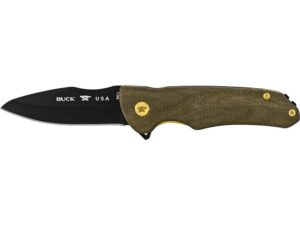 Buck Knives Legacy Sprint Ops Pro Folding Knife 3.1″ Drop Point S45VN Cerakote Armor Black Blade Micarta Handle Olive Drab For Sale