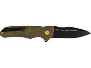 Buck Knives Legacy Sprint Ops Pro Folding Knife 3.1″ Drop Point S45VN Cerakote Armor Black Blade Micarta Handle Olive Drab For Sale