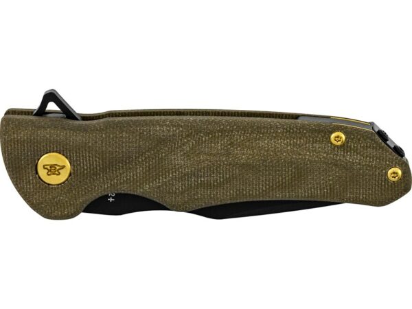 Buck Knives Legacy Sprint Ops Pro Folding Knife 3.1″ Drop Point S45VN Cerakote Armor Black Blade Micarta Handle Olive Drab For Sale