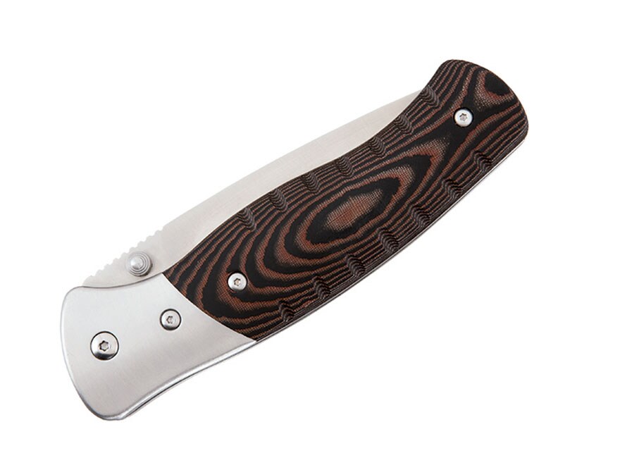 Buck Selkirk Folding Pocket Knife 3.9″ Drop Point 420HC Steel Blade Micarta Handle Brown For Sale