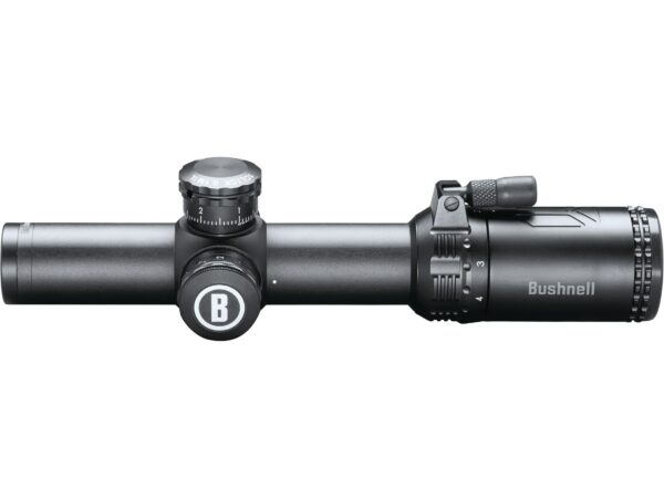 Bushnell AR Optics Rifle Scope 30mm Tube 1-4x 24mm 1/10 Mil Adjustments First Focal Illuminated Reticle Matte For Sale