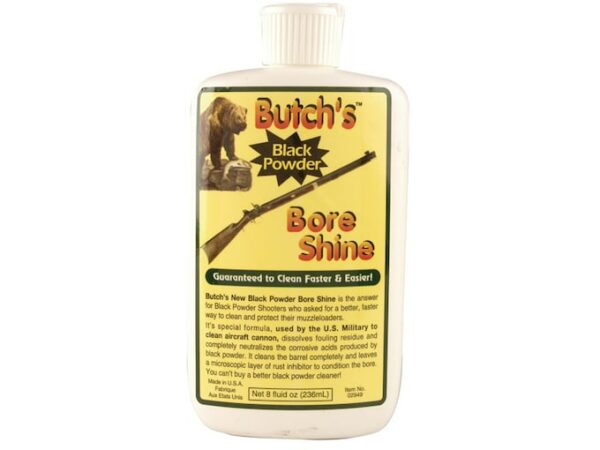 Butch’s Bore Shine Black Powder Bore Cleaning Solvent 8 oz Liquid For Sale