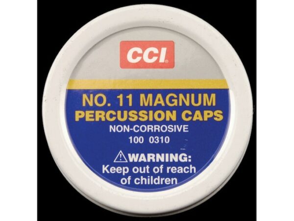 CCI Percussion Caps #11 Magnum Box of 1000 (10 Cans of 100) For Sale