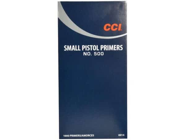 CCI Small Pistol Primers #500 Box of 1000 (10 Trays of 100) For Sale