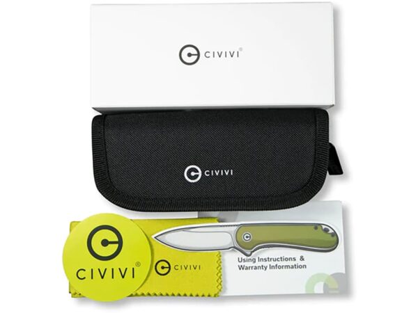 CIVIVI P87 Folding Knife 2.9″ Reverse Tanto Damascus Black Blade Carbon Fiber/G-10 Handle Black For Sale
