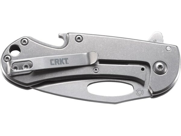 CRKT Bev-Edge Folding Knife 2.54″ Sheepsfoot 8Cr13MoV Stainless Stonewashed Blade Stainless Steel Handle Black For Sale