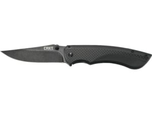 CRKT Burnout Folding Knife 3.66″ Clip Point 8Cr13MoV Stainless Stonewashed Blade Carbon Fiber/G-10 Handle Black For Sale