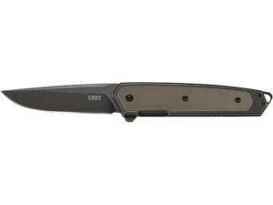 CRKT Cinco Folding Knife 2.89″ Drop Point D2 Tool Steel Stonewashed Blade G-10/Stainless Steel Handle Black/Tan For Sale