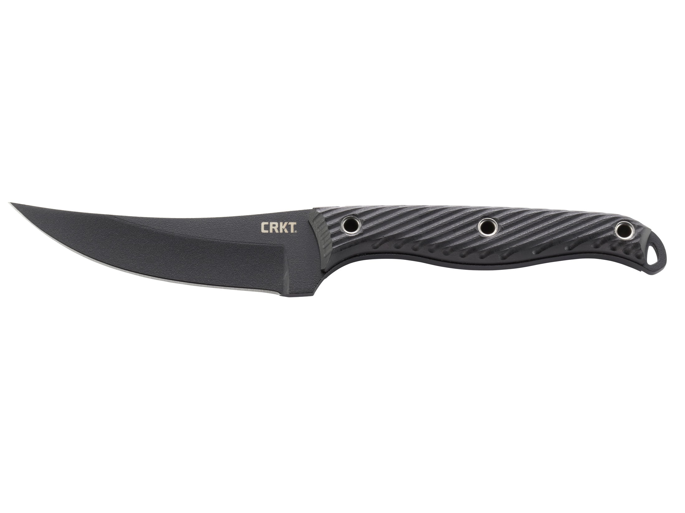 CRKT Clever Girl Fixed Blade Knife 4.6″ Trailing Point SK5 Steel Blade G-10 Handle Black For Sale