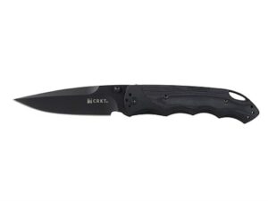 CRKT Fire Spark Assisted Opening Folding Pocket Knife 3.875″ Modified Spear Point 8Cr14MoV Blade G-10 Handle Black For Sale