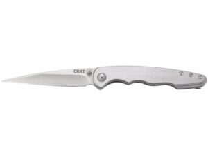 CRKT Flat Out Folding Knife 3.57″ Wharncliffe 8Cr13MoV Stainless Steel Blade Stainless Steel Handle For Sale