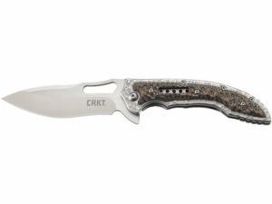 CRKT Fossil Compact Folding Knife 3.41″ Drop Point 8Cr13MoV Stainless Satin Blade G10 Handle Brown For Sale
