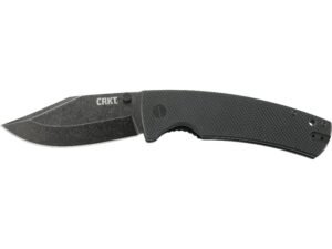 CRKT Gulf Folding Knife 4.08″ Clip Point 8Cr13MoV Stainless Stonewashed Blade G10 Handle Black For Sale