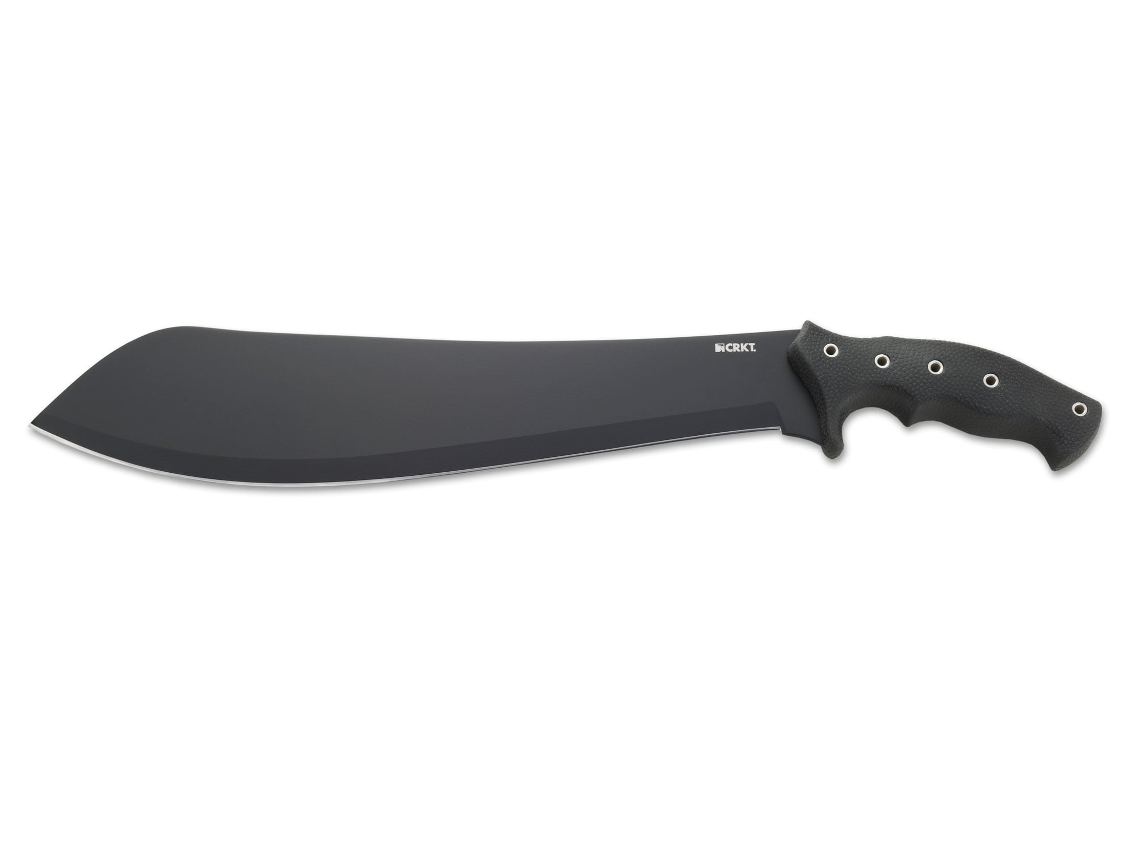 CRKT Halfachance Parang Machete 19.5″ 65Mn Carbon Steel Blade TPR Overmolded Handle Black For Sale