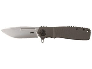 CRKT Homefront Folding Knife 3.56″ Drop Point 12C27 Sandvik Bead Blasted Blade Aluminum Handle Gray For Sale