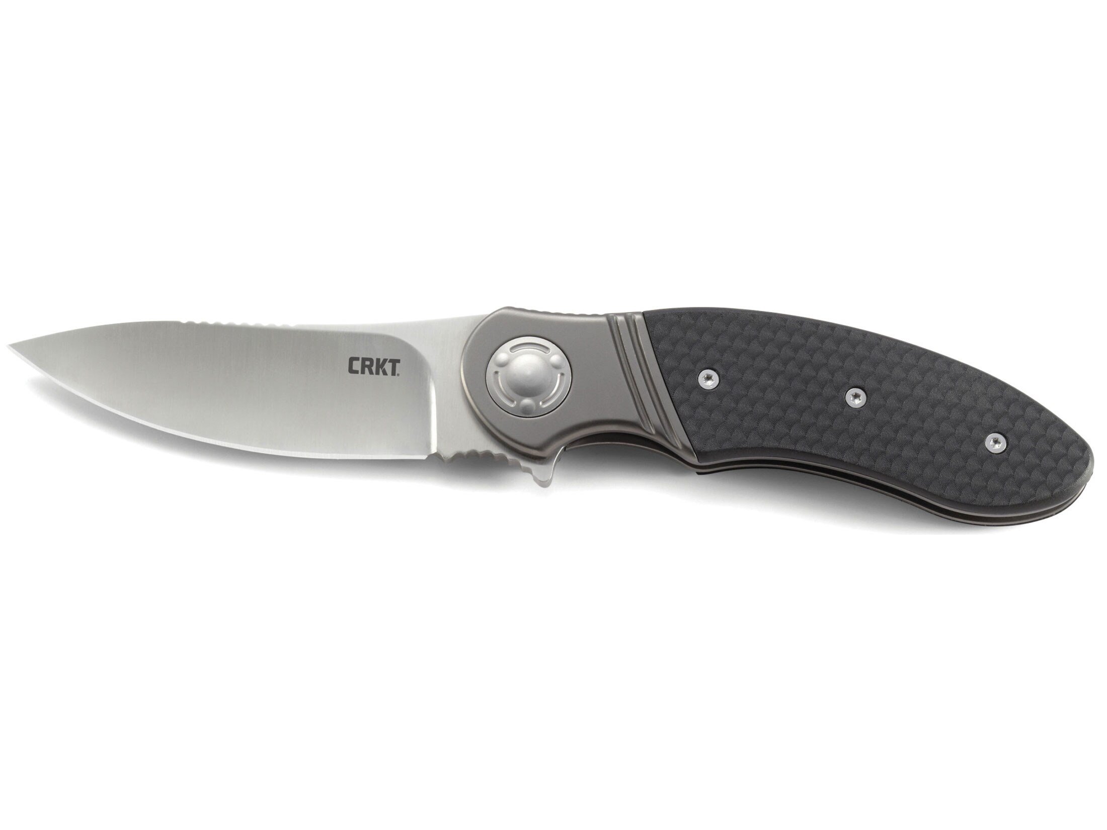 CRKT Hootenanny Folding Pocket Knife 3.34″ Drop Point 8Cr13MoV Blade Nylon Handle black For Sale