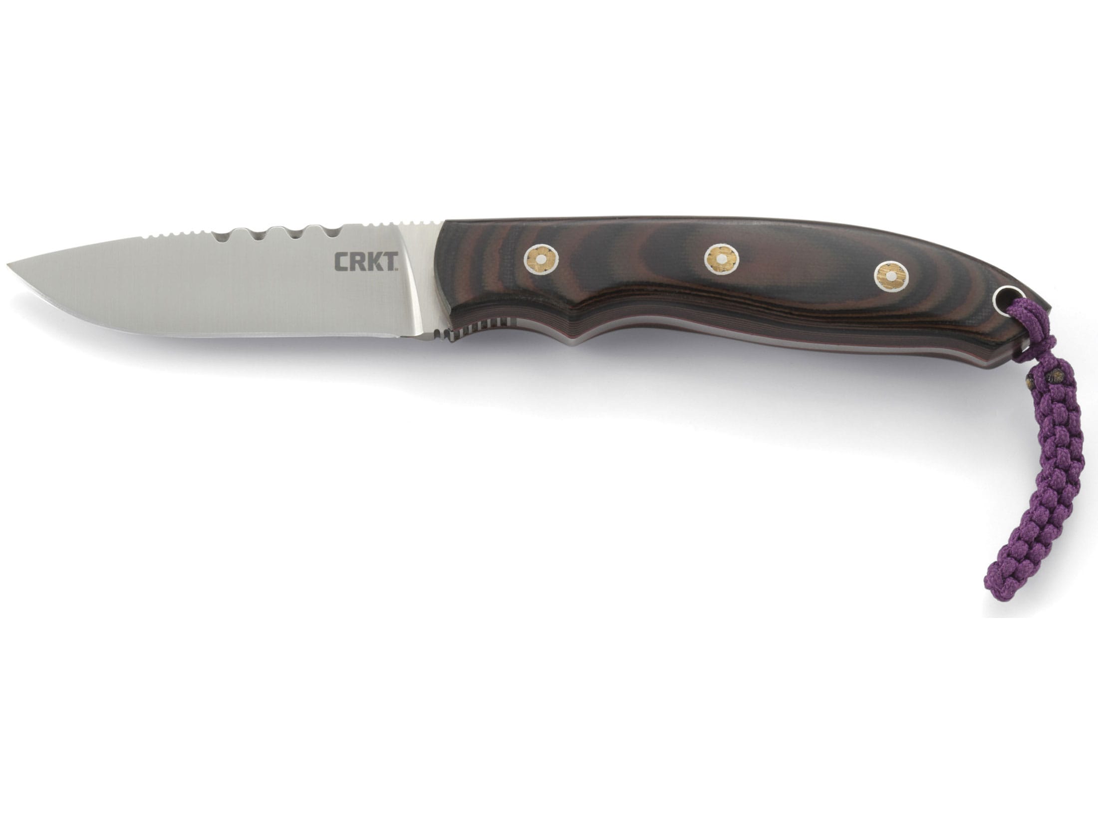 CRKT Hunt’N Fisch Fixed Blade Hunting Knife 2.99″ Drop Point 8Cr13MoV Blade G-10 Handle Brown For Sale