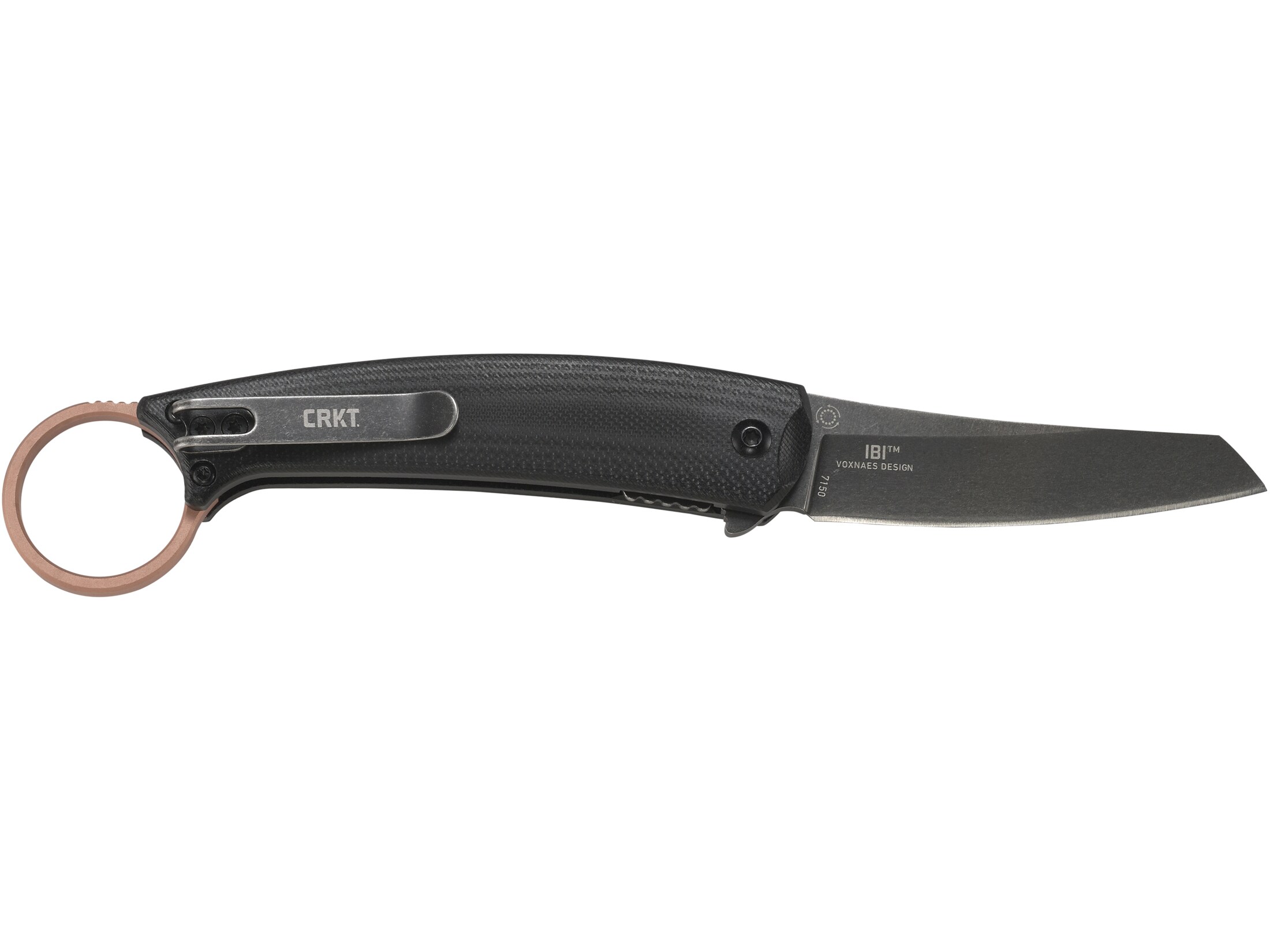 CRKT Ibi Folding Knife 2.71″ Tanto Point D2 Tool Steel Satin Blade G-10 Handle Black For Sale