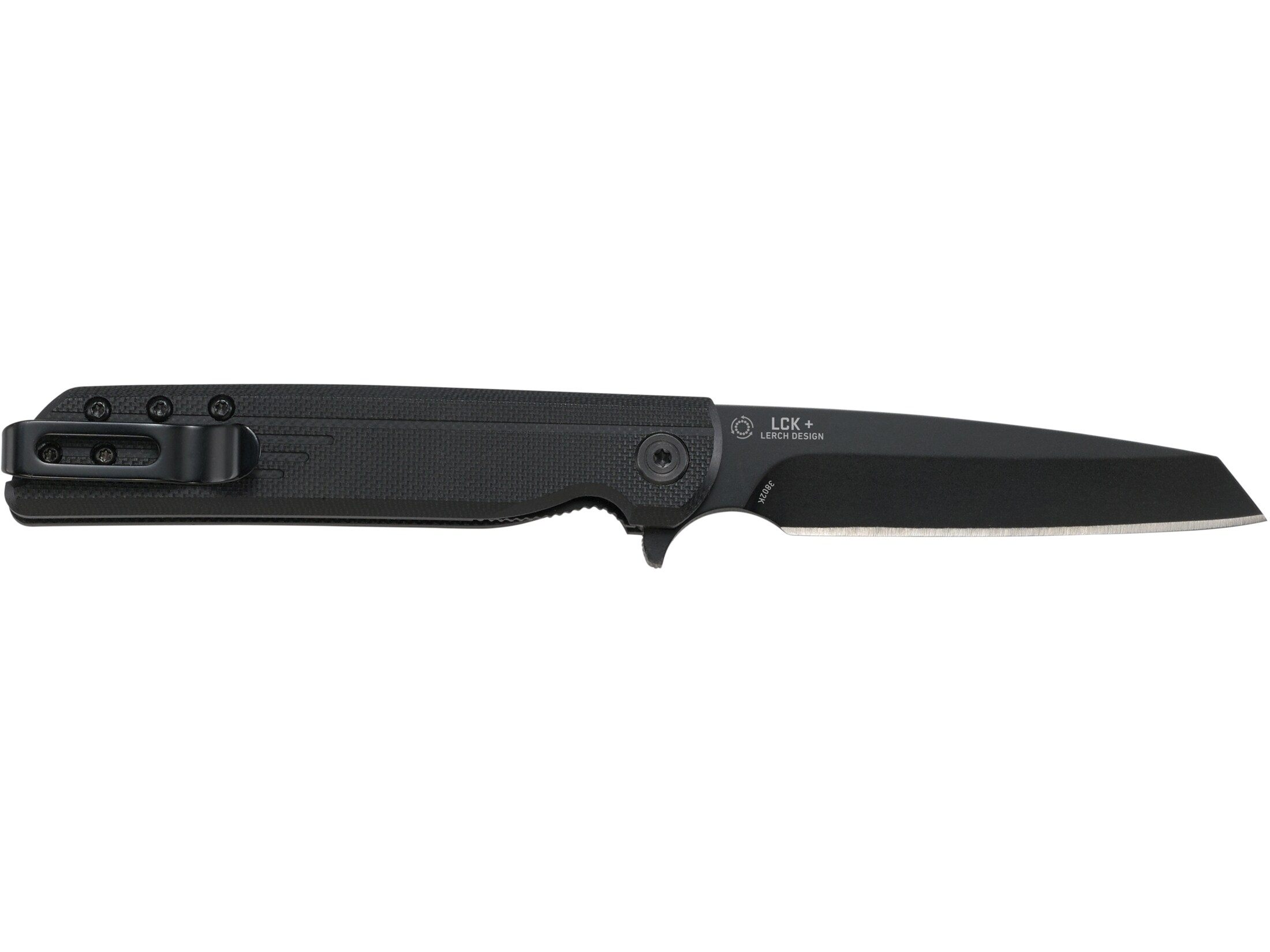 CRKT LCK + Tanto Blackout Folding Knife 3.22″ Tanto Point 8Cr13MoV Stainless Black Oxide Blade Glass Reinforced Nylon (GRN) Handle Black For Sale
