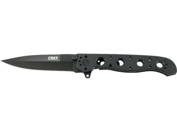 CRKT M16-03KS Folding Knife 3.55″ Spear Point 12C27 Sandvik Black Oxide Blade Stainless Steel Handle Black For Sale