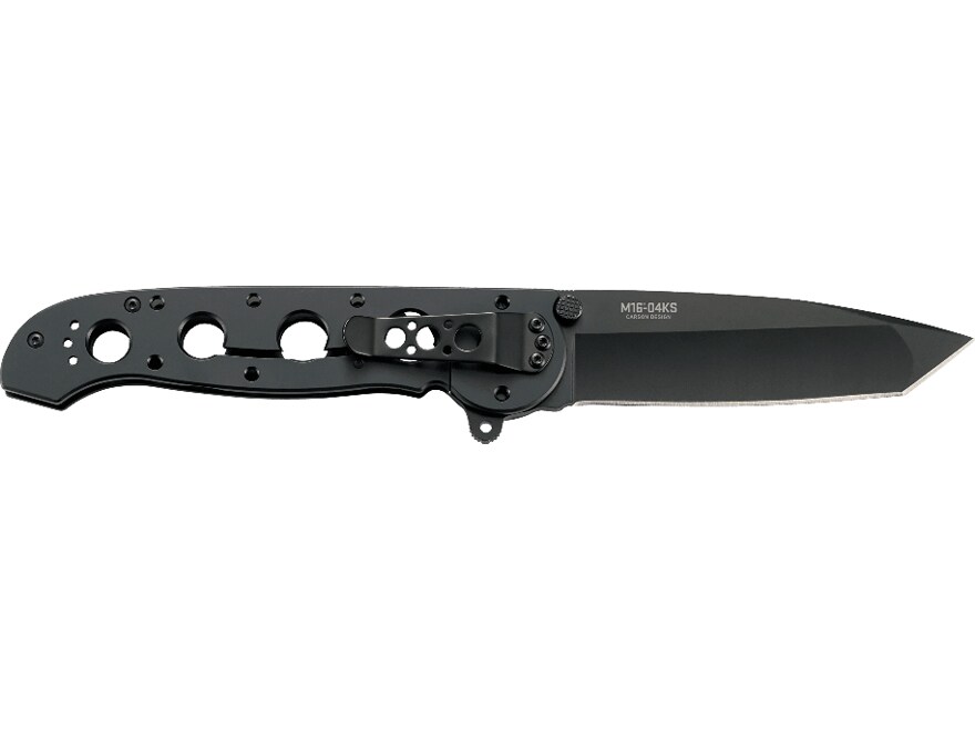 CRKT M16-04KS Folding Knife 3.87″ Tanto Point 12C27 Sandvik Black Oxide Blade Stainless Steel Handle Black For Sale