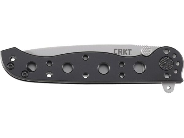 CRKT M16-10S Folding Knife 3.06″ Partially Serrated Tanto Point 8Cr14MoV Stainless Bead Blasted Blade Stainless Steel Handle Black For Sale