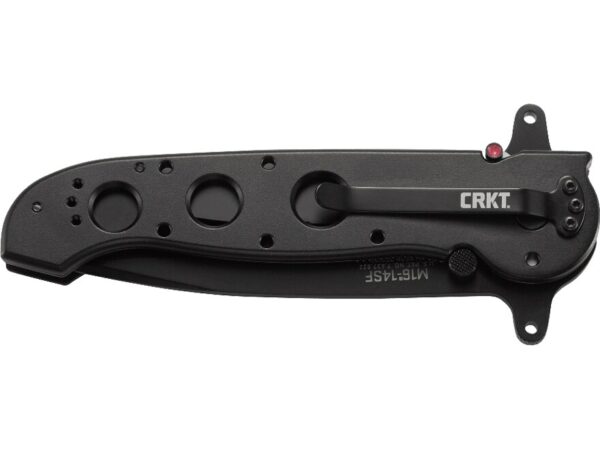 CRKT M16-14SF Folding Knife 3.99″ Partially Serrated Tanto Point AUS-8 Stainless Titanium Nitride Blade Aluminum Handle Black For Sale