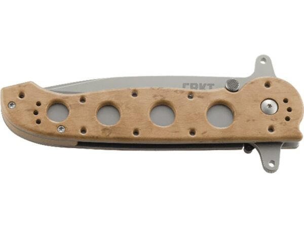 CRKT M16-14ZSF Folding Knife 3.99″ Partially Serrated Tanto Point AUS-8 Stainless Bead Blasted Blade Glass Reinforced Nylon (GRN) Handle Desert Tan For Sale