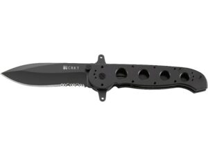 CRKT M21-14SF Folding Knife 3.99″ Partially Serrated Spear Point AUS-8 Stainless Titanium Nitride Blade Aluminum Handle Black For Sale