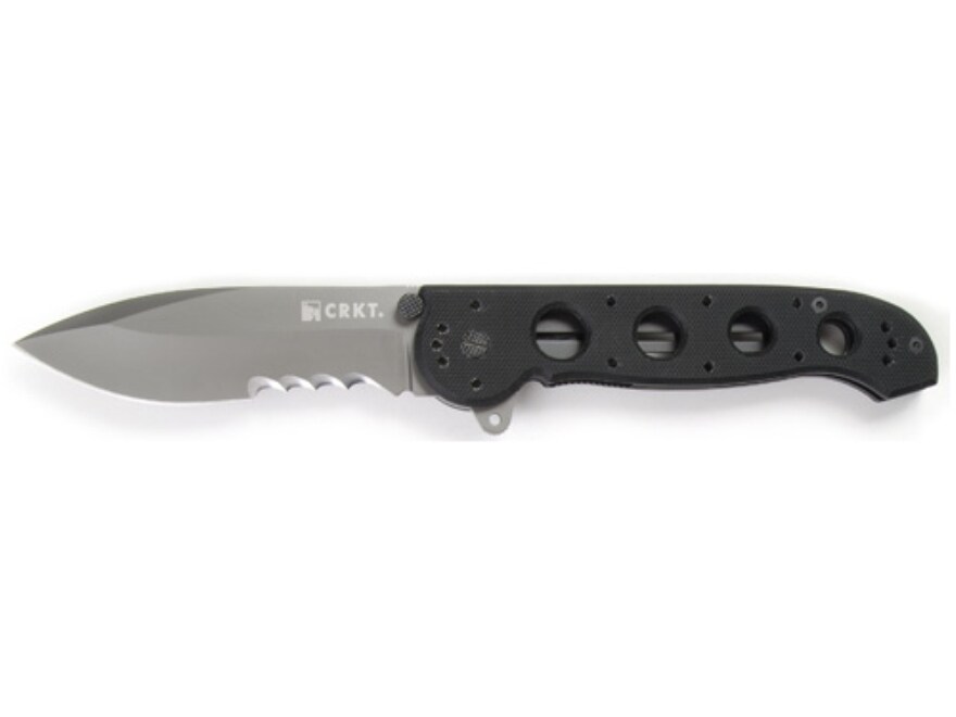 CRKT M21 Folding Knife 3.875″ Spear Point 8Cr14 Stainless Steel Blade G-10 Handle Black For Sale