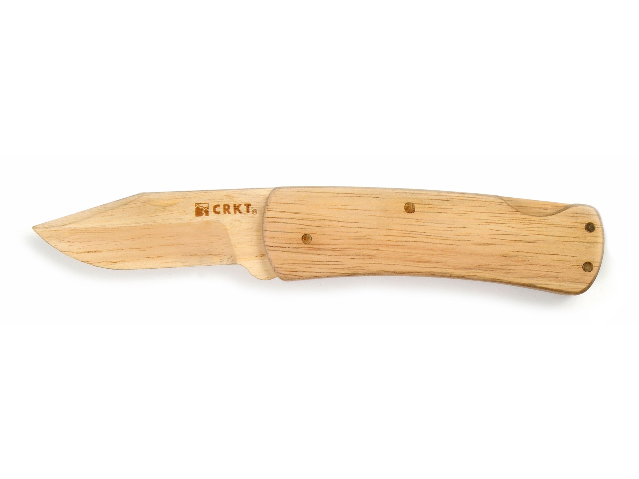 CRKT Nathan’s Knife Kit Folding Pocket Knife 3.25″ Wood Blade Wood Handle Unfinished For Sale