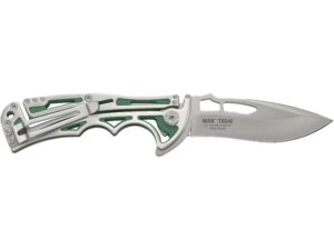 CRKT Nirk Tighe Green Folding Knife 3.17″ Drop Point 8Cr14MoV Stainless Satin Blade Stainless Steel Handle Stainless For Sale