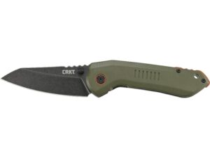 CRKT Overland Folding Knife 3″ Wharncliffe 8Cr13MoV Stainless Stonewashed Blade G10 Handle Green For Sale
