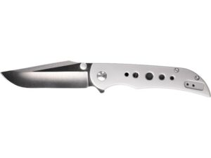 CRKT Oxcart Folding Knife 3.05″ Drop Point AUS-8 Stainless Satin Blade Stainless Steel Handle White For Sale