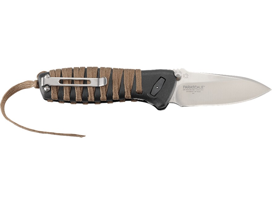 CRKT Parascale Folding Knife 3.19″ Drop Point D2 Tool Steel Satin Blade Glass Reinforced Nylon (GRN) Handle Black For Sale