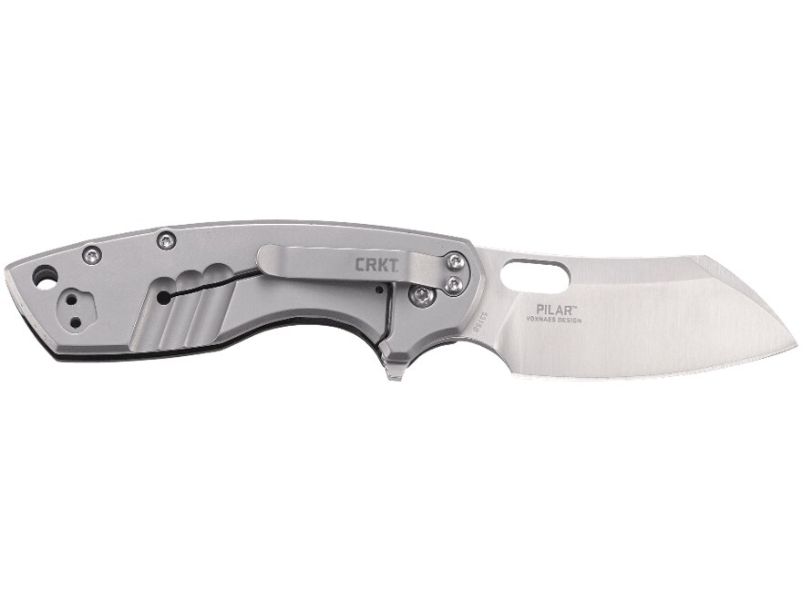 CRKT Pilar Large Folding Knife 2.67″ Modified Wharncliffe 8Cr14MoV Stainless Steel Blade For Sale