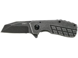 CRKT Razelcliffe Compact Folding Knife 2.09″ Tanto Point 8Cr13MoV Stainless Stonewashed Blade Stainless Steel Handle Steel Stonewash For Sale