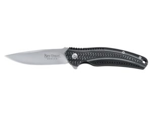 CRKT Ripple Folding Pocket Knife 3.125″ Drop Point 8Cr14MoV Steel Blade Aluminum Handle Black For Sale