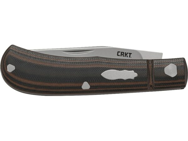 CRKT Venandi Folding Knife 3.14″ Clip Point 8Cr13MoV Stainless Bead Blasted Blade G-10 Handle Brown For Sale