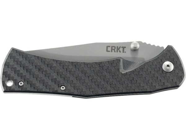 CRKT XAN Folding Knife 3.67″ Drop Point 1.4116 Bead Blasted Blade Carbon Fiber Handle Black For Sale