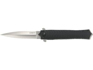 CRKT XOLOTL Folding Knife 3.64″ Spear Point 1.4116 Satin Blade G10 Handle Black For Sale