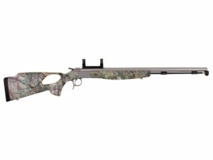 CVA Optima V2/LR Muzzleloading Rifle with Dead-On Scope Mount 50 Caliber 28″ Fluted Stainless Steel Barrel Synthetic Thumbhole Stock Realtree Xtra Green Camo For Sale
