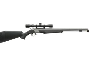 CVA Wolf V2 Muzzleloading Rifle with KonuShot 3-9x32mm Scope 50 Caliber 24″ Stainless Steel Synthetic Stock Black For Sale