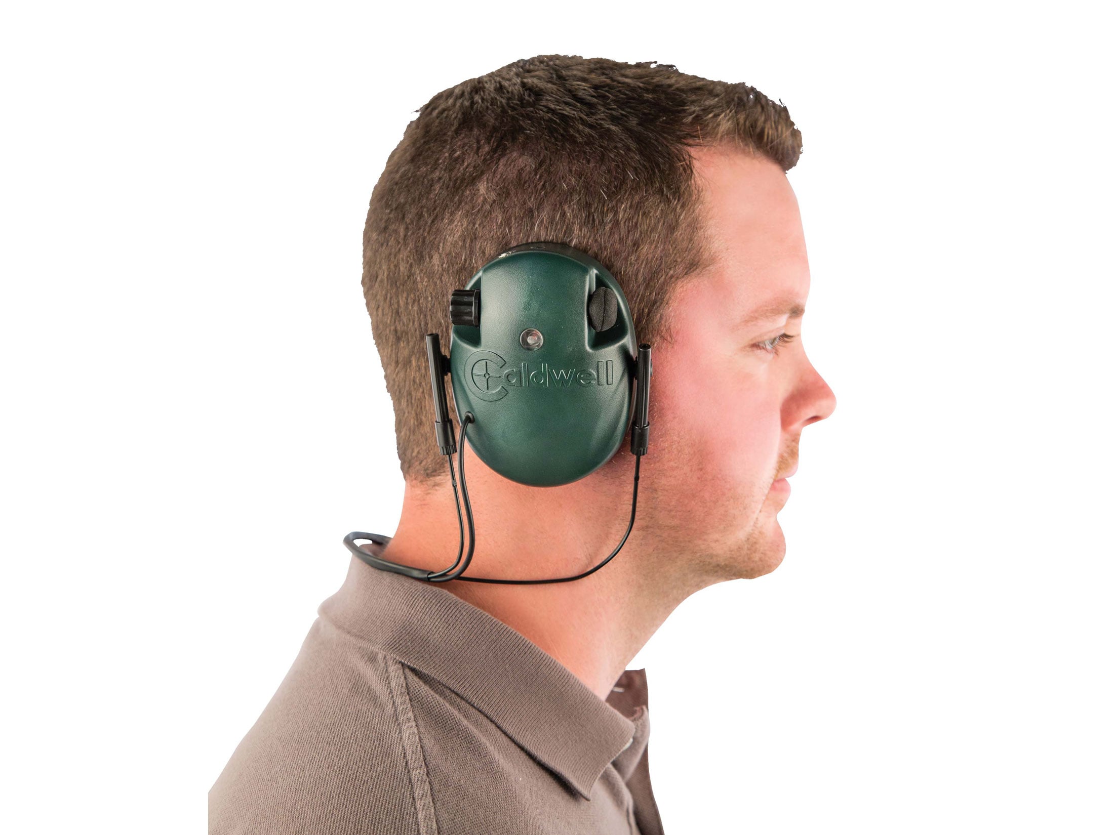 Caldwell E-MAX Low Profile Behind the Head Electronic Earmuffs (NRR 21dB) Green For Sale